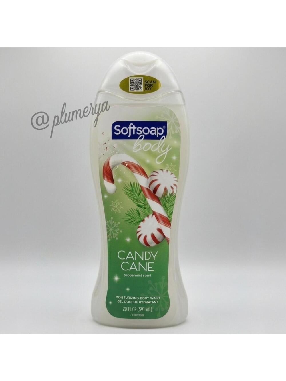Softsoap Body Candy Cane Peppermint Scent Seasonal Body Wash Christmas NWT